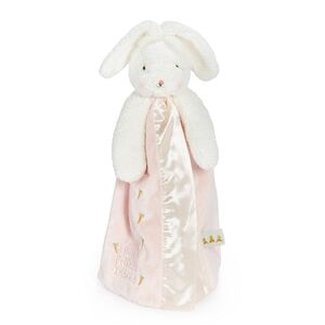 Bunnies By The Bay Baby Pink Blossom Bunny Buddy Blanket "Best Friends Indeed"